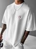 Men's Clothing High-end Heavyweight Cotton Short-sleeved T-shirt Men's Ins Trendy Red Panda Print Versatile Light Luxury Handsome New Summer_viptrois.com