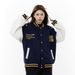 National Trend Ethnic Style Woven Design Sense Letter Embroidery Trendy Brand PU Leather Sleeve Patchwork Color Block_viptrois.com