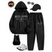 Men's Clothing Trendy Brand Letter Print Casual Sweatshirt Suit Popular New Style Special Edition_viptrois.com