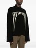 Retro Jacquard Sweater – Unisex Oversized Drop Shoulder Pullover (Streetwear Staple, Y2K Revival, Dark Academia Aesthetic)_viptrois.com
