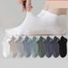 Men's Socks Pure Cotton Short Socks Mesh Shallow Mouth Non Slip Anti Drop Stand Up Ear Boat Socks Antibacterial Men's Socks Casual All Match_viptrois.com