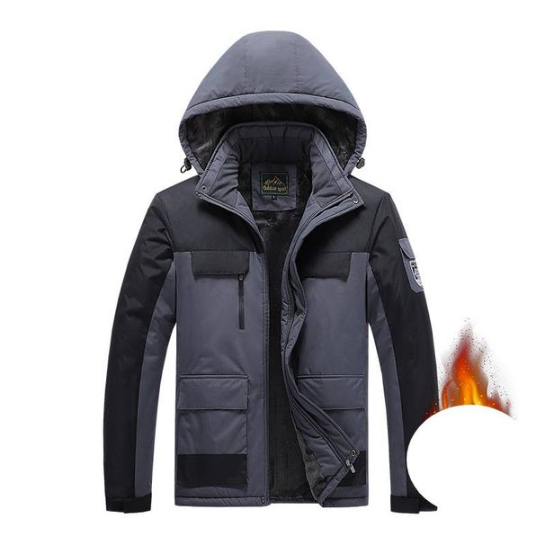 Men's Clothing Winter Couple Jacket Men's Plus Velvet Thickening Fashion Leisure Waterproof Sports Mountaineering Clothes Hooded Jacket Men_viptrois.com