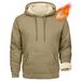 New Solid Color, Fleece And Thickened Warm And Casual Men's Solid Color Hooded Sweatshirt For Autumn And Winter 2025_viptrois.com