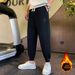 Men's Style Velvet Sweatpants Winter Sports Leggings Casual Bear Trendy Brand New Style Pants_viptrois.com
