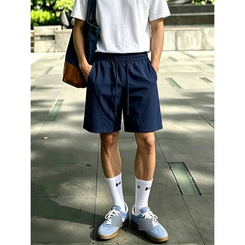 Men's Clothing American Style Men's Quick Drying Shorts Diagonal Cut Summer Outdoor Sports Pants Basketball Running Casual Five-Point_viptrois.com