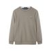 Brand Clothing Autumn Winter New Men's Color-Block Round Neck Fashion Fleece-Lined Warm Knit Sweater Z4Y092_viptrois.com