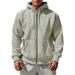 Cross-border E-commerce Autumn Winter Season Solid Color Hooded Fleece Warm Men's Long Sleeve Sweatshirt_viptrois.com