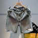 Men's Clothing Straight Blue Thin Jeans Ins Summer Daily Wear Shorts Japanese Lazy Five Point Shorts_viptrois.com