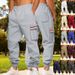 Men's Clothing Men's Heavyweight Fleece-Lined Cargo Pants - Winter Casual Streetwear Outdoor Work Pants With Multi-Pockets, Comfort Fit, 11 Colors_viptrois.com