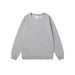 Heavy Loose Solid Color Men's Crew Neck Mixed Cotton Double-sided Sweater Women's Korean Version Casual Long-sleeved Couple_viptrois.com