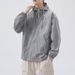 Men's Summer UV Protection Shirt - UPF50+ Lightweight Breathable Sun Hoodie, Loose Fit Outdoor Sports Jacket With Zip Pocket (Black/White/Gray/Green)_viptrois.com