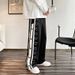 Men's Clothing Spring And Autumn Thin Style Ins Drapey Wide Leg Mopping Pants_viptrois.com