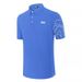Men's Clothing Golf Preferred Summer Men's New Lapel Short Sleeved Solid Color Letter Printing Slim Fit Fashion Trend_viptrois.com