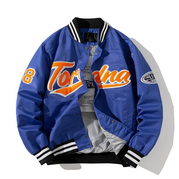 Men's Clothing American Casual Baseball Jacket Men's Autumn New Hooded Embroidered Hip Hop Street Dance Couple Jacket Trendy Jacket_viptrois.com