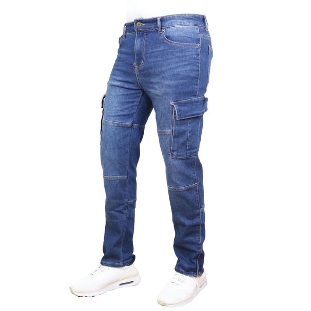 Men's Slim Fit Elastic Skinny Jeans Solid Color Style With Side Pockets New Version Hot Selling_viptrois.com