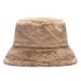 New Plush Bucket Hat For Women In Autumn And Winter Thickened And Warm Fur Basin Hat Fashionable And Versatile Leopard Print Hat_viptrois.com