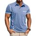 Men's Clothing Summer Men's Short Sleeved Lapel Solid Color Casual Men's Polo Shirt_viptrois.com