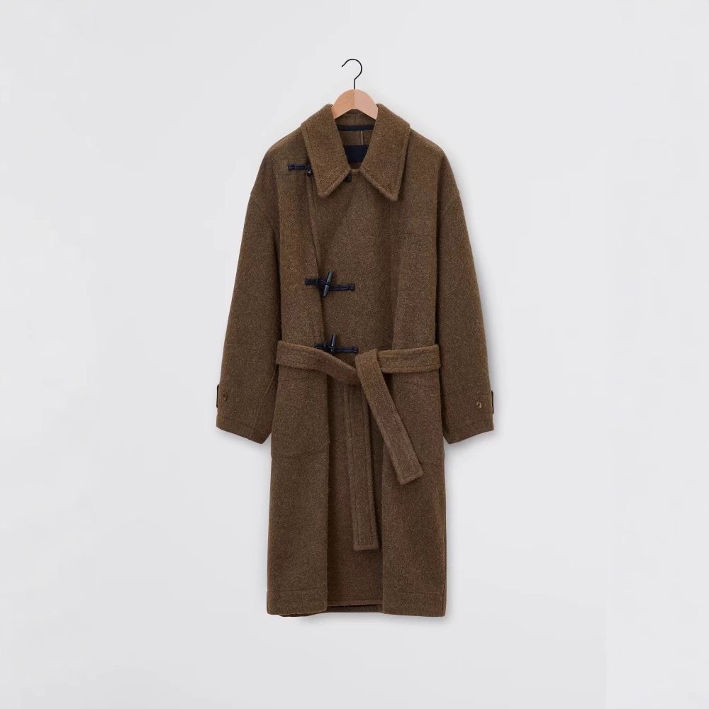 Men's Clothing Woolen Coat For Women, Loose Silhouette, Horn Button, Same Style Woolen Coat For Men And Women_viptrois.com