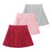 Toddler Girls’ High-Waisted Cotton Pleated Skirt – Soft A-Line For Play & School (80cm-120cm, 4 Colors)_viptrois.com