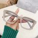 Ultra-light Trendy Cold Brown Box Color-changing Myopia Glasses Women's Transparent Frame Ins High-value, Thin And Plain Flat Mirror_viptrois.com