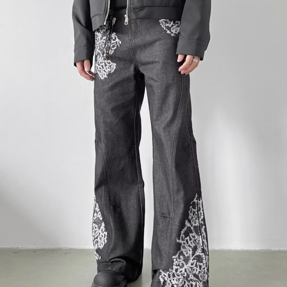 Men's Basketball Sweatpants, Spring And Autumn American Style Trendy Sports Loose Casual Long Pants, Straight Leg Jeans_viptrois.com