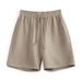 Men's Clothing New Fashion Waffle Solid Color Lapel Polo Shirt Short Sleeve Shorts Sports Suit_viptrois.com