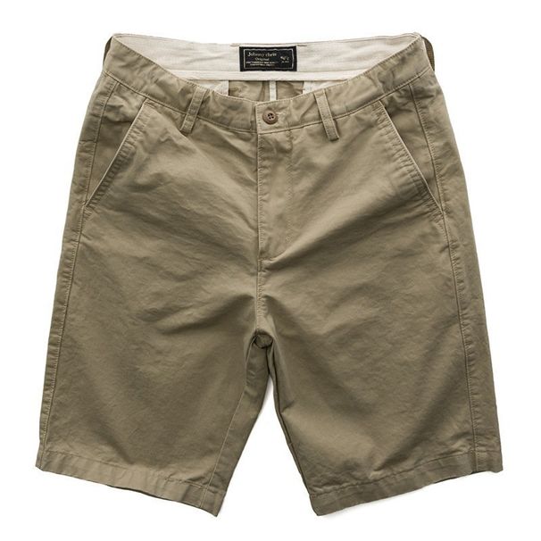 Trendy Summer Casual Shor For Men With Belt, Five-Point Loose Straight Cargo Shor, Solid Color Spor Mid-Length_viptrois.com