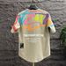 2025 Summer Short-sleeved T-shirt Men's Ins Trendy Brand European And American High Street Crew Neck Graffiti Large Size Bottoming Shirt Top Trendy_viptrois.com