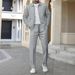 Men's Zip-Up Jacket & Pants Set – Polyester Blend Slim-Fit Outerwear For Casual & Street Style (Black/Wine/Beige/Navy/Olive, S-XXXL)_viptrois.com
