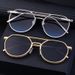 Vintage Sunglasses For Women Men Vintage Fashion Gold Metal Frame Oval Sunglasses_viptrois.com