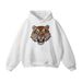 Men's Oversized Drop Shoulder Tiger Print Velvet Sweatshirt - Streetwear Pullover Hoodie For Casual Comfort_viptrois.com