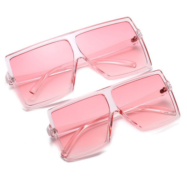Men's Sunglasses Fashion Parent Child Sunglasses Women's Children's Sunglasses Mother And Daughter Same Style One Shot Two Large Frame Sunglasses_viptrois.com