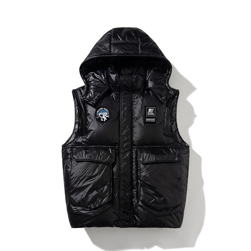 Premium Unisex Thermal Down Vest & Jacket - 50% White Duck Down Fill, Detachable Sleeves, All-Season Warmth For Urban Adventures (Black, M-3XL)_viptrois.com