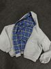Reversible Zip-Up Hoodie For Men – Vintage American Style With Patchwork Design, Oversized Fit, Unisex Casual Wear For Spring & Fall_viptrois.com