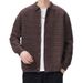 Popular Large Size Knitted Sweater Men's Business Polo Shirt Lapel Cardigan Jacket Trendy_viptrois.com