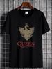 Queen + Paul Rodgers 2005 Black Shirt Ladies L Anvil Versatile Summer Slightly Unisex Breathable Fashion Streetwear Stylish Designer Clothes Soft_viptrois.com