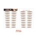 Eyebrow Stencils Supply 6D Ecological Brown Eyebrow Stickers Waterproof Tattoo Stickers_viptrois.com