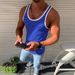2025 Men's Underwear Running Tank Top Fitness Striped Casual Vest_viptrois.com
