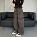Men's Clothing Retro Distressed Washed Multi Pocket Workwear Jeans For Women Street Style Loose Casual Pants_viptrois.com