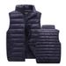 Couple Cotton Waistcoats For Autumn And Winter, Korean-style Slim-fit Hooded Oversized Down Cotton Waistcoats For Men And Women_viptrois.com