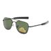Men's Metal Square Frame Sunglasses Explosion Proof And Shatter Proof Tempered Glass Lenses Internet Celebrity Style Sunglasses For Men_viptrois.com