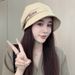 Embroidered Beret Spring Summer Versatile Large Head Circumference Sunshade Sun Protection For Women Face Slimming_viptrois.com