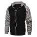 Loom Cardigan Loose Zipper Hooded Sweatshirt Raglan Sleeve European And American Men's Jacket_viptrois.com