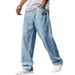 Men's Clothing Casual Cotton Linen Drawstring Waist Pants With Embroidered Logo, Relaxed Fit, Multiple Pockets, Available In 10 Colors_viptrois.com