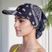 Women's Sun Protection Baseball Hat – Lightweight Cotton Cashew Flower Design (Spring/Summer Amoeba Headscarf Style)_viptrois.com