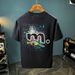 White Printed T-shirt For Men In Summer, Thin Version, 100% Combed Pure Cotton Short_viptrois.com