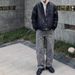 Men's Clothing Vintage Washed Distressed Knee Canvas Overalls Gravel Lime Logging Pants Trousers Vibe_viptrois.com