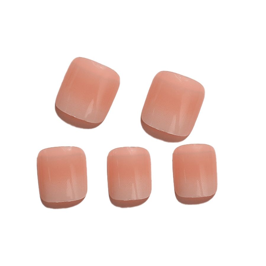 Toe Nails Gradient Cherry Blossom Pink Wear On Nails Simple And Noble Toe Nails Special Ins Style French Wear On Nails_viptrois.com