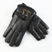 Warm gloves men's fleece thickened PU leather gloves fashion classic open smile gloves outdoor riding windproof and coldproof_viptrois.com