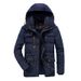 Men's clothing plus fleece thickened plus-size men's padded jacket medium length plus-size warm padded jacket_viptrois.com